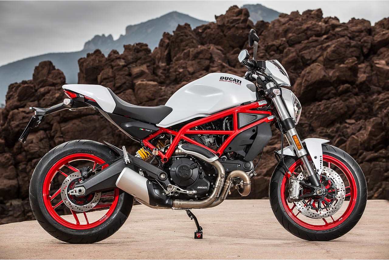 ducati monster white red