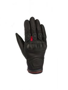 Bering: Δερμάτινα γάντια Vasko Black-Red