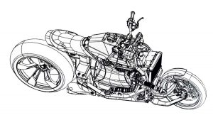 Can Am: Μοτοσυκλέτα “χωρίς πιρούνι”, με τρικύλινδρο κινητήρα